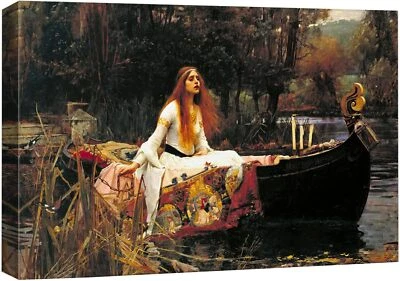 Impresión en lienzo arte de pared Wall26 La dama de Shalott por John William Waterhouse Foto 1 de 4