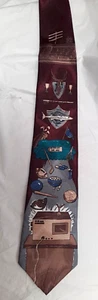 Thinking Of You Dad Tie Polyester 60 Inches Multicolored - Picture 1 of 5