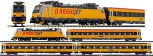 ARNOLD HN2499 Regiojet livrea giallo/grigia LOCOMOTIVA 3 CARROZZE Scala N 1/160 - Imagen 1 de 6