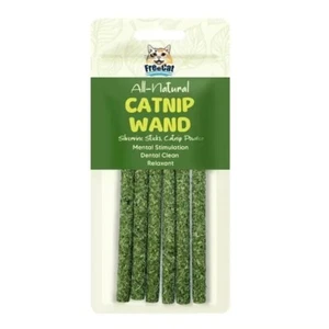 FreeCat All Natural CATNIP WAND - 6pcs Silvervine Sticks Catnip powder - Picture 1 of 2