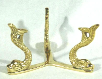 Soporte Esfera Diseño DOLPHIN Color Latón Tamaño Mediano Foto 1 de 4