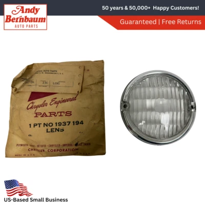 Lámpara de luz de estacionamiento para camioneta Dodge 1957-1967 lente transparente 1937194 nuevo de stock Foto 1 de 4