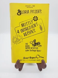 Mostly 4 Ingredient Recipes by G. Pitzer the Recipe Detective Booklet 1988 - Picture 1 of 10
