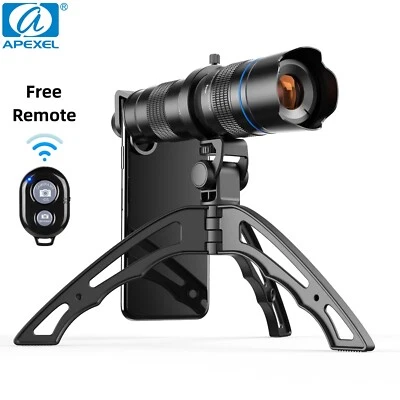 APEXEL Powerful Telephoto Lens 20-40X Telescope HD Phone Camera Lens With Tripod - Image 1 of 4