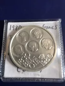 World Coins Belgium 1980 500 Francs UNC Km# 161 Silver Clad Copper/Nickel - Picture 1 of 4