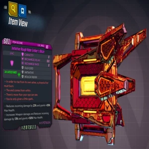 (XBOX) Borderlands 3 MODDED Initiative Rough Rider Ember's Blaze ️ LV 65 - Bild 1 von 1