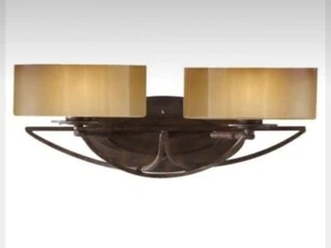 Generation Lighting Feiss VS17802-MBZ “EL NIDO”  2 Lt. Wall Vanity Bronze NEW - Picture 1 of 12