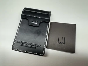 alfred dunhill london genuine leather business card & credit card wallet - Picture 1 of 12