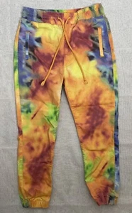 VIP Tie Dye Rainbow Pull On Jogger Pants Elastic Drawstring Jr's 11/30 - Picture 1 of 6