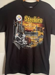 Pittsburgh Steelers Steel Curtain Blast Furnace Steel Worker T-shirt Size Large - Picture 1 of 4
