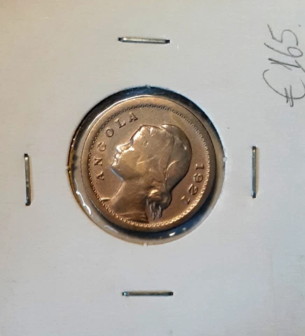 10 Centavos, Coin from Angola - 1921 - Rare Cover