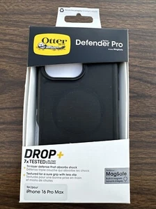 Custodia OtterBox Defender per iPhone 16 Pro Max nera. Nuovo con scatola. - Foto 1 di 8