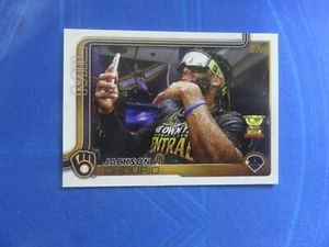 2025 Topps Series 2 JACKSON CHOURIO Golden Mirror Image Variation SP Brewers Cup - Picture 1 of 2