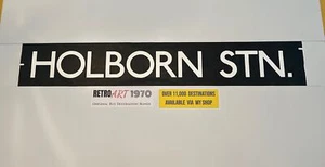 Holborn Station Stn  - London Bus Destination Blind 11a 42” Gift - Foto 1 di 9