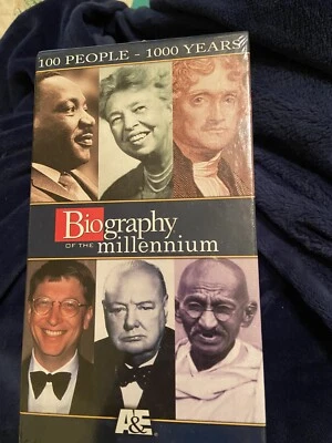 A&E Biography of the Millennium, 100 People 100 Years, 4-Tapes VHS Set - NEW - Image 1 of 4