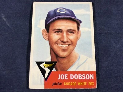 K4-92 BASEBALL CARD - JOE DOBSON CHICAGO WHITE SOX - 1953 TOPPS - CARD #5 - Image 1 of 2