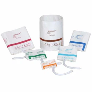 GE CRITIKON SOFT-CUF Blood Pressure Cuff with 1-Tube Bayonet Connector (20/Box) - Picture 1 of 18