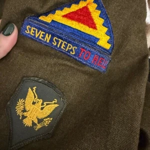 Vintage Military Wool Olive Green  Jacket - Picture 1 of 6