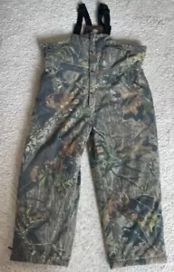 Cabela's Insulated Bib Overalls Men 3XL Mossy Oak Break Up Camo Hunting Pants - Picture 1 of 14