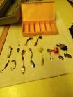 Lot Of 12 Inline Fishing Lures In Yellow Box