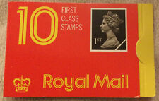 Royal Mail Stamps Booklet 10 1st Class Queen Elizabeth Black Print Mint 1991