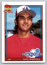 1991  Topps #24 Dave Martinez Montreal Expos