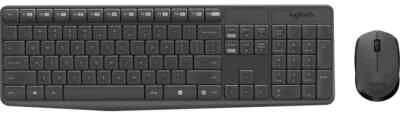Kit Keyboard Wireless Mouse Logitech MK235 USB Unifying Receiver Qwerty Italy - Image 1 of 4