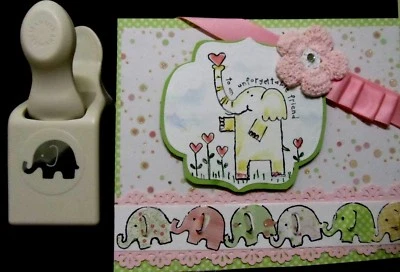 Martha Stewart RARE ADORABLE  NEW IN BOX ELEPHANT PUNCH w popup EAR baby friend - Image 1 of 4