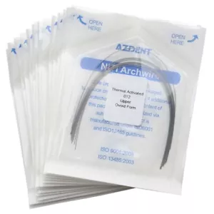 10 Confezioni Fili Arco Rotondo Calore Ortodontico Termicamente Attivati Niti AZDENT - Foto 1 di 5