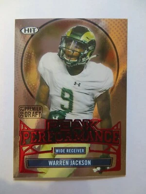 2021 SAGE HIT PEAK PERFORMANCE RED #PK-WJ WARREN JACKSON - Image 1 of 2