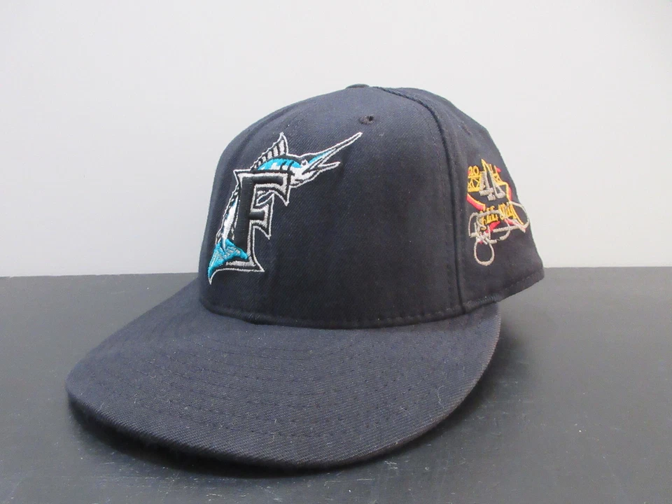 Florida Marlins Hat Cap Fitted Mens 7 1/8 Ryan Dempster All Star Game Used Worn - Image 1 of 4