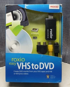 ROXIO Easy VHS to DVD for Windows Vista/XP/Windows 7 from VHS, Hi8, Video 8 - Picture 1 of 4