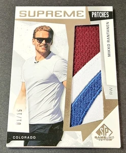 Supreme Patches /15 Mikko Rantanen 2023-24 Upper Deck SP Game Used Patch #SP-MR - Picture 1 of 2