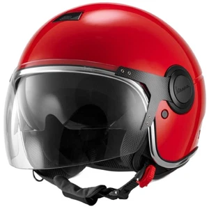 Argentario Visor Jet Helmet - Red - Picture 1 of 4