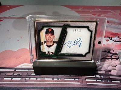 Tarjeta autógrafa Topps Transcendent Buster Posey 2021 automática/15 con marco dorado TCAV-BP Foto 1 de 2