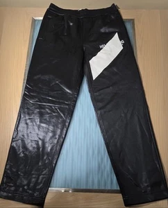 Helmut Lang, Men's Coated Jogger Pants Size Small, Black/White Logo - Picture 1 of 5