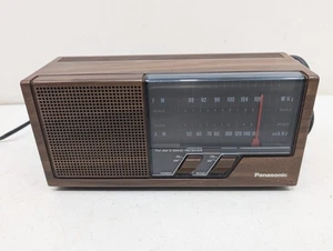 Vintage Panasonic FM-AM 2 Band Receiver Model RE-6266 MCM Wood Gain "Working" - Picture 1 of 17