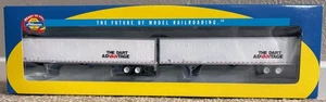ATHEARN 28401 HO DART ADVANTAGE 2x 53-ft WABASH DURAPLATE TRAILERS *NEW* RTR OVP - Picture 1 of 2
