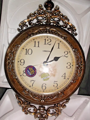 SHISEDECO Wall Clock, Hand Made, Swinging Pendulum, 29.5” Copper Hand Made NWB - Image 1 of 4