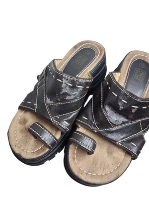 Sandálias plataforma robusta Faded Glory vintage anos 90 tamanho 7,5 - Imagem 1 de 4