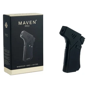 Maven Torch Pro - BLACK - Ergonomic Hand Grip Windproof Jet Flame Lighter Torch - Picture 1 of 2