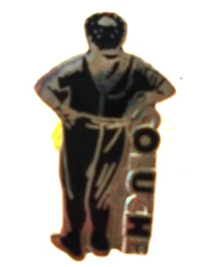 Pin's Pin émail - COLUCHE DE DOS - Bild 1 von 1