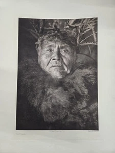 Edward Sheriff Curtis "The Whaler" Original Photogravure Plate - Picture 1 of 6