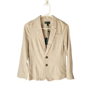 Chaqueta Blazer Brooks Brothers Niño Rayas Beige 12Y Nueva con Etiquetas Foto 1 de 4