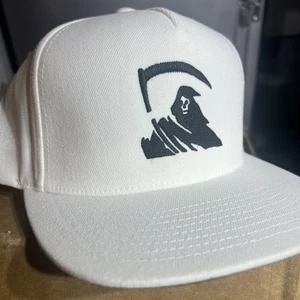 New DS Virgil abloh Grim Reaper White Snapback ICA hat Figures of Speech Cream - Picture 1 of 6