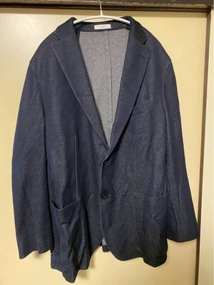 Boglioli Navy Denim Tailored Jacket men's Size 56 Made in Italy good used rare - Image 1 of 4