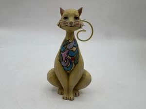 Jim Shore Whimsical American Folk Art Cat Miniature Heartwood Creek Figurine - Picture 1 of 6