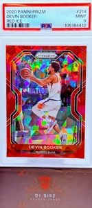 Panini Prizm 2020-21 - Devin Booker #214 Red Ice Prizm PSA 9 - Imagen 1 de 2