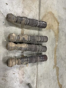 Antike Tischbeine Eiche - Bild 1 von 7