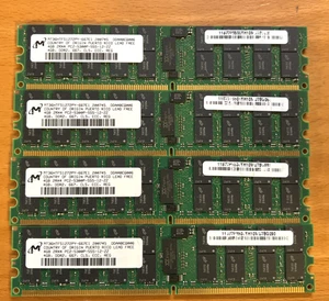 Lot 0f 4x - 371-1900-01 Micron MT36HTF51272PY-667E1 4GB PC2-5300 DDR2-667 Memory - Picture 1 of 1